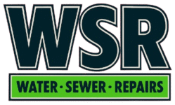 WSR logo for water line repair, sewer services, and hydro excavation company serving Greater Houston and surrounding areas